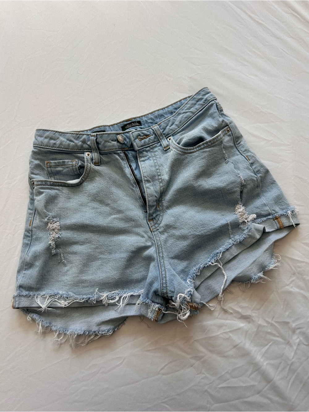 wild fable Light Wash Distressed Denim Shorts